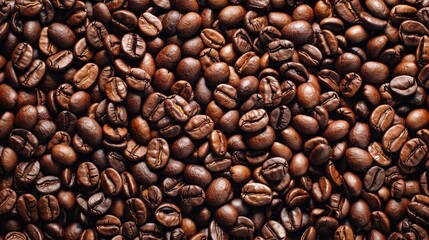 Fototapeta premium Image of processed coffee beans