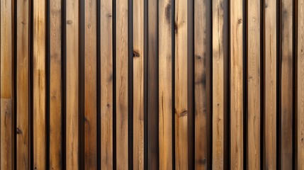 Vertical paneled wooden wall. Timber line slats for a contemporary home. boards made of wood to cover fences or facades. Materials used in construction as cladding