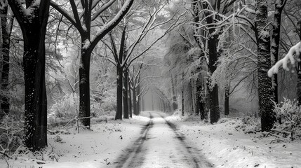 Obraz premium Monochrome Winter Photography