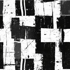 Seamless pattern of layered grunge scratches