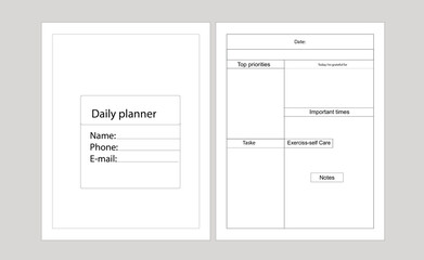 daily planner template