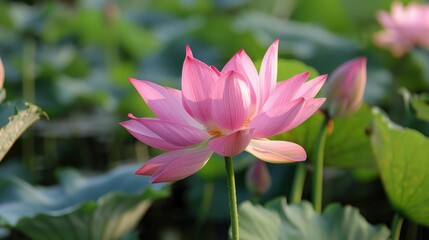 Fototapeta premium Photograph of Lotus Suitable for Wallpapers and More