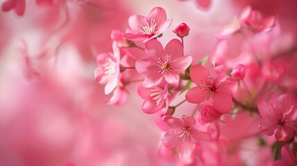 Pink flowers background for Easter and spring greeting cards