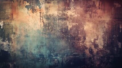 A vintage grunge background with distressed texture, scratches, and faded colors invites creativity.