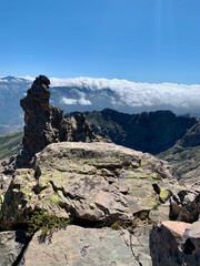 Pic rocheux lors de l'ascension du Monte Cinto en Corse