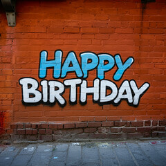 Obraz premium A graffiti-style 