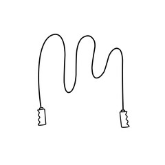 Obraz premium hand drawn jump rope