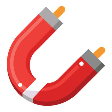 recommend clip art: Magnet vector illustration isolated on a white background