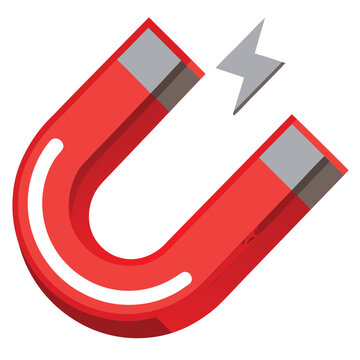 recommend clip art: Magnet vector illustration isolated on a white background