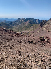 Vue sur la vallée du Golo depuis la Paglia Orba en Corse