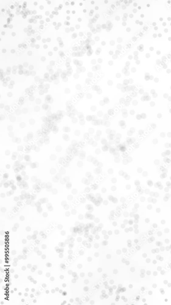 Poster abstract black randomly moving dots on white background. animation. small black particles move on br