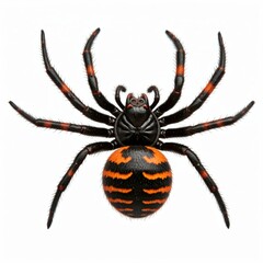 Isolated Halloween Elements on White Background Spooky and Festive Decorations