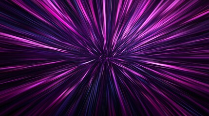 Obraz premium Abstract radial burst of vibrant pink and purple light beams, creating a dynamic and energetic visual effect