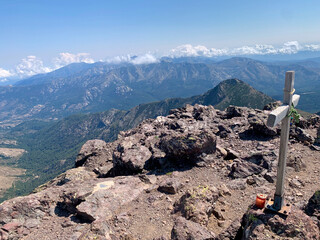 Vue du sommet de la Paglia Orba en Corse
