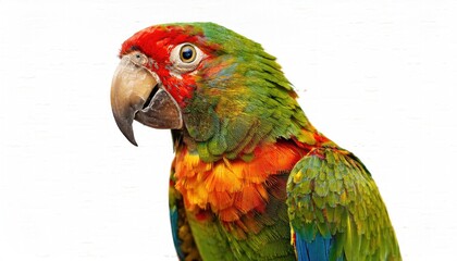 Obraz premium Parrot images, blue and yellow macaw, macaw white isolated background
