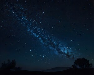 Fototapeta premium Starry Milky Way Galaxy Background 