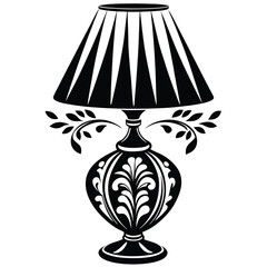 Table Lamp vector silhouette