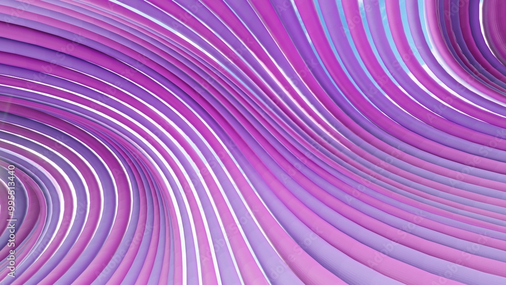 Poster abstract curve waves background 3d render