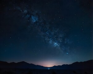 Fototapeta premium Starry Milky Way Galaxy Background 