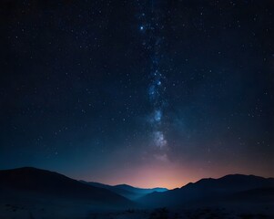 Fototapeta premium Starry Milky Way Galaxy Background 
