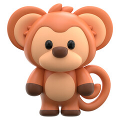 Monkey 3D Cute Animal