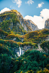 Autumn in Val Raccolana. Between peaks, lakes and streams. Julian Alps
