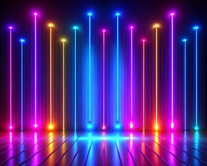 Abstract gradient trendy neon light Background, Wallpaper, Photo for post banner. Ai Gegerated
