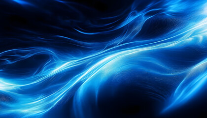 Obraz premium blue light abstract background colors fluid liquid dark blurred with noise effect grain glowing space wallpaper melting waves flowing motion curve dynamic space gradient mesh water painted