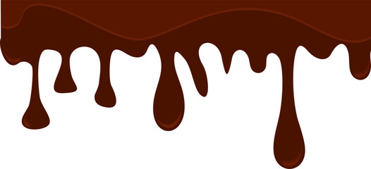 Melted Chocolate Corner Border