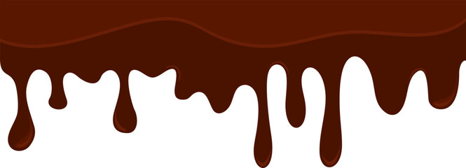 Melted Chocolate Corner Border