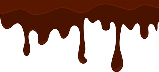 Melted Chocolate Corner Border