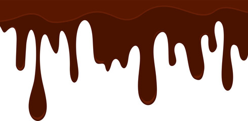Melted Chocolate Corner Border