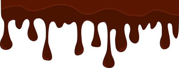 Melted Chocolate Corner Border