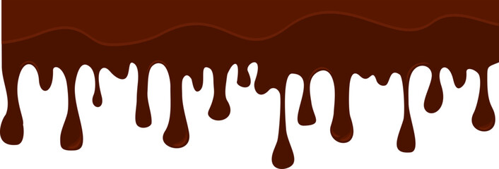 Melted Chocolate Corner Border