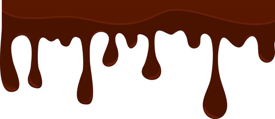 Melted Chocolate Corner Border