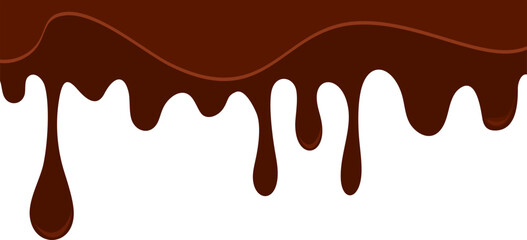 Melted Chocolate Corner Border