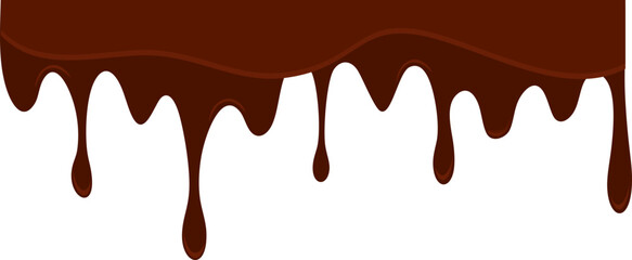 Melted Chocolate Corner Border