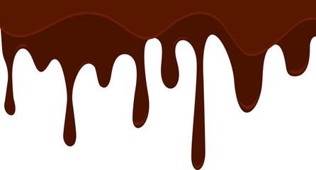 Melted Chocolate Corner Border