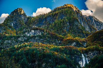 Autumn in Val Raccolana. Between peaks, lakes and streams. Julian Alps