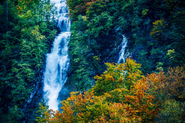 Autumn in Val Raccolana. Between peaks, lakes and streams. Julian Alps