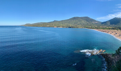 Plage de Capu Laurosu, Propriano, Corse