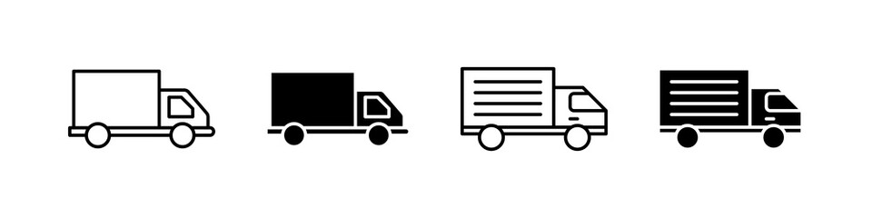 truck icon set