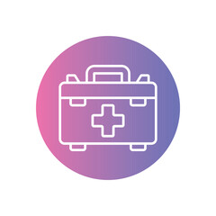 First Aid Kit vector icon stoct illustration
