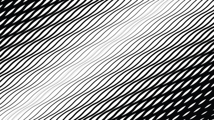 Black and white wave lines abstract background for backdrop or presentation