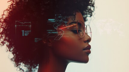 The Woman with Digital Vision