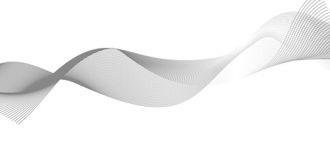 Abstract flow blend carve wave futuristic technology stripe line isolated on white and black carve line. seamless wave pattern glowing science flowing line graphic template background.