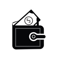 Wallet icon vector for web and mobile app. wallet sign and symbol.