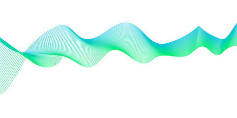 Vector flow blend carve wave futuristic technology stripe line isolated on white and blue carve line background. seamless wave pattern glowing science flowing line graphic template background.