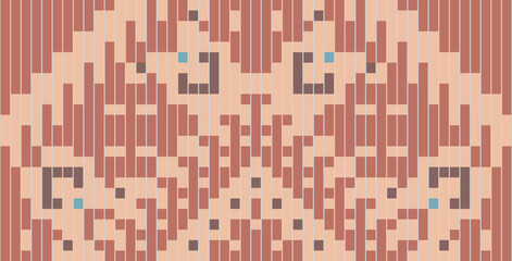 Motifs Islamic Geometric Patternfolk Embroidery, Aztec Geometric Ornament Print. Design for Carpet, Wallpaper, Clothing, Wrapping, Fabric