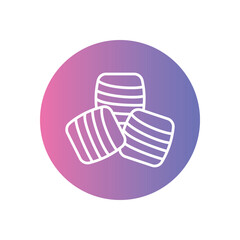 Portable Grill vector icon stoct illustration